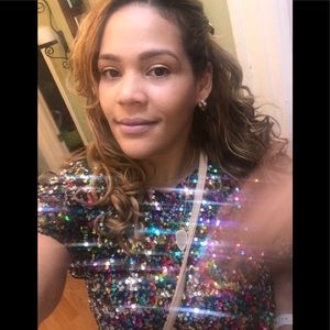 Sequins colorful blouse , I wore it twice